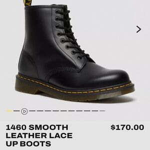 SOLD: 1460 Smooth Leather Lace Up Boots